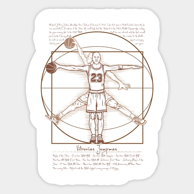 Vitruvian Jumpman Sticker by Samiel